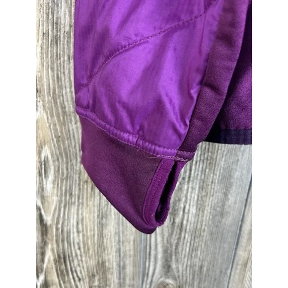 Icebreaker Puffer Jacket Womens M Purple Merino Wool Helix MerinoLoft Insulated - Picture 5 of 16